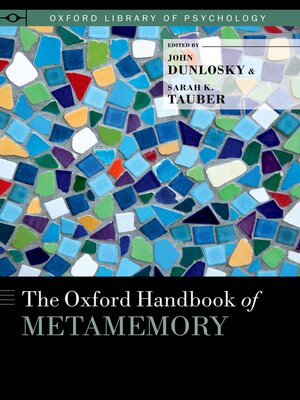 cover image of The Oxford Handbook of Metamemory